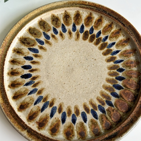 Vintage Handmade Pottery Plate Signed Ria - Picture 11 of 13